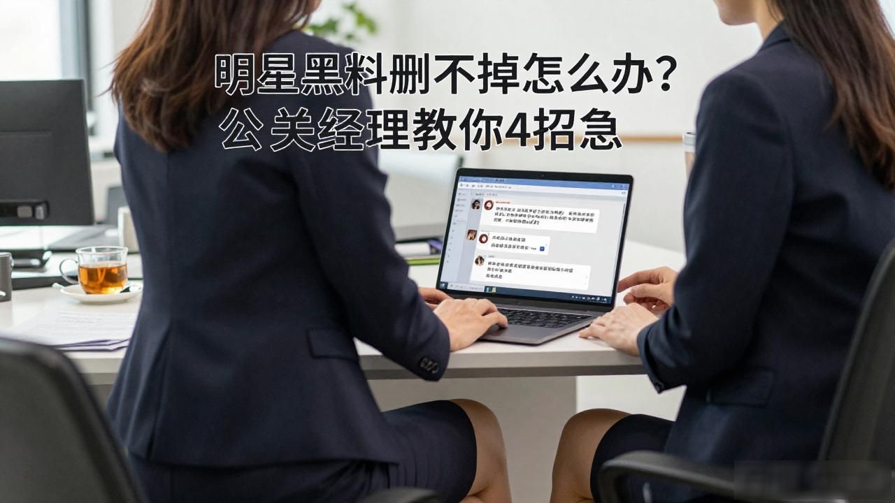 明星黑料删不掉怎么办？公关经理教你4招应急